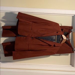 Maroon Express blazer and pants
